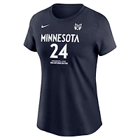 Women's Nike Napheesa Collier Navy Minnesota Lynx Name & Number Explorer Edition T-Shirt