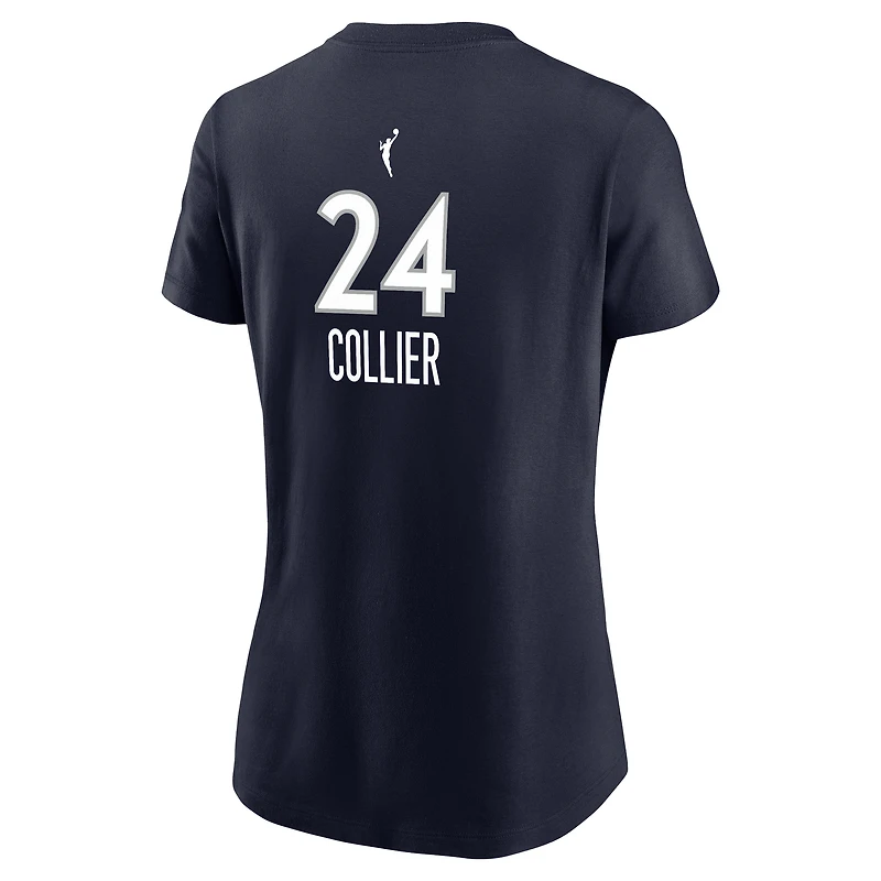 Women's Nike Napheesa Collier Navy Minnesota Lynx Name & Number Explorer Edition T-Shirt