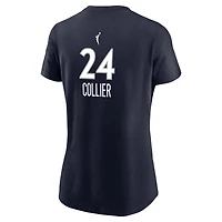Women's Nike Napheesa Collier Navy Minnesota Lynx Name & Number Explorer Edition T-Shirt