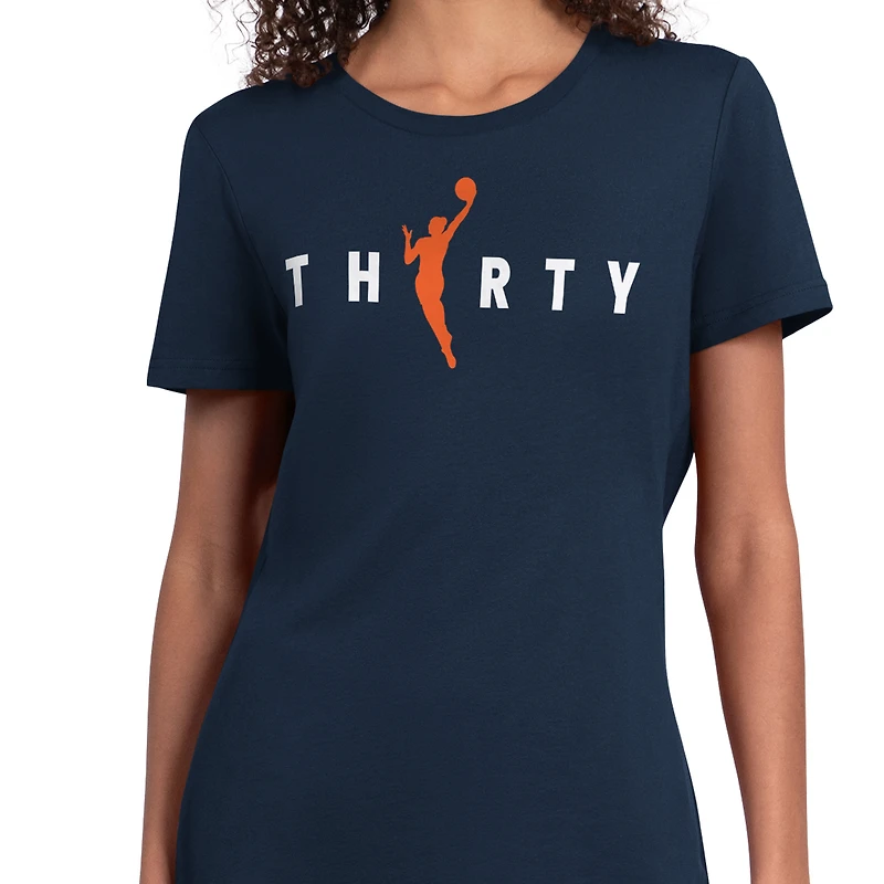 Women's Starter  Navy Minnesota Lynx WNBA 30th Anniversary Scoop Neck T-Shirt
