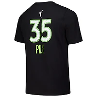 T-shirt avec nom et numéro pour jeune Nike Alissa Pili noir Minnesota Lynx Draft Rebel Edition