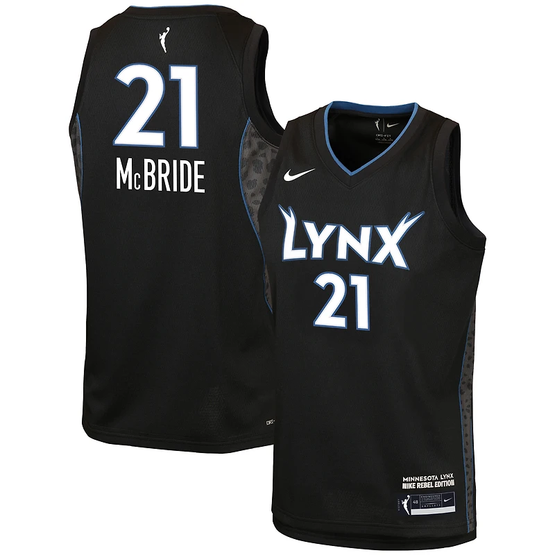 Youth Nike Kayla McBride Black Minnesota Lynx Victory Jersey - Rebel Edition