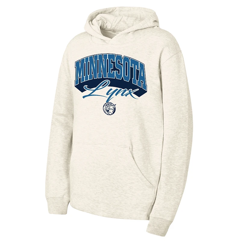 Sweat à capuche en polaire épaisse naturelle Minnesota Lynx pour jeunes