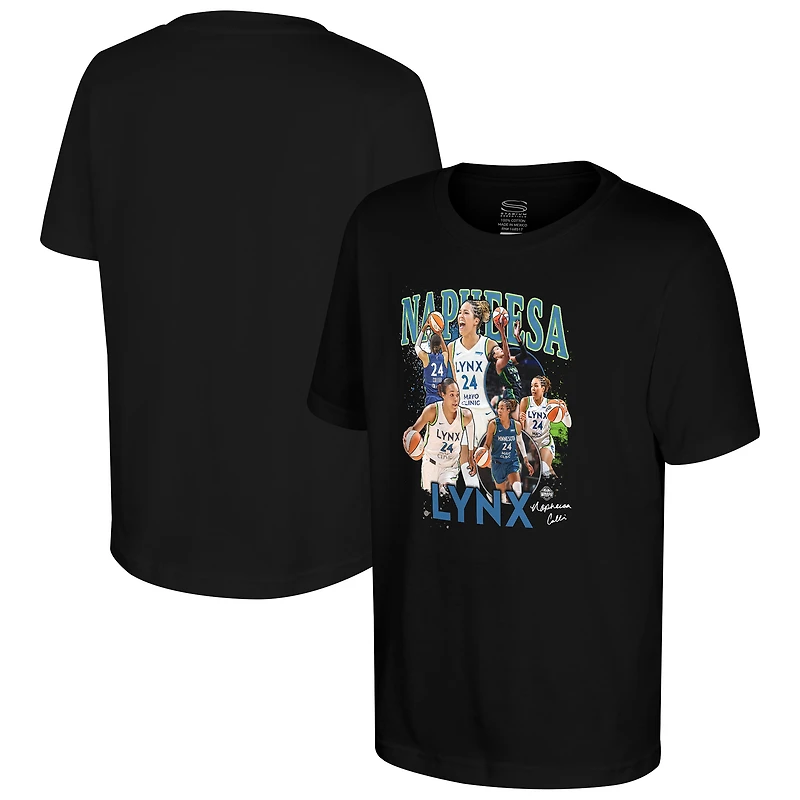 Youth Stadium Essentials Napheesa Collier Black Minnesota Lynx Crossroads T-Shirt