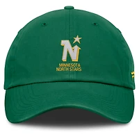 Casquette ajustable pour hommes Fanatics Kelly Green Minnesota North Stars Decades Collection