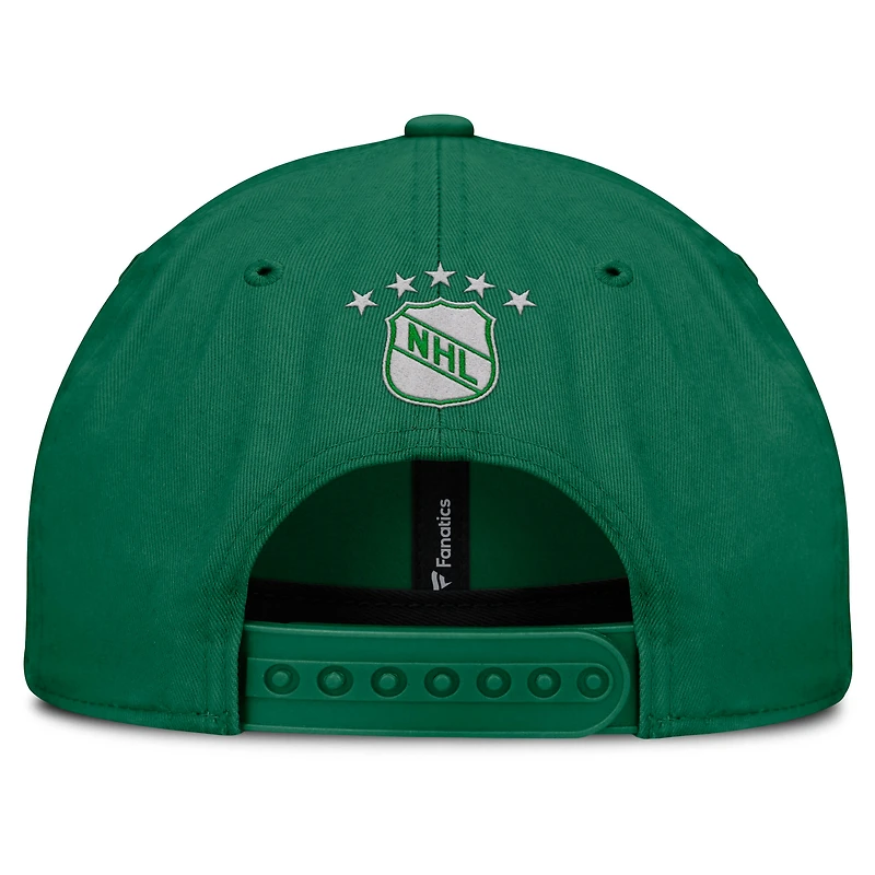 Casquette ajustable pour hommes Fanatics Kelly Green Minnesota North Stars Decades Collection
