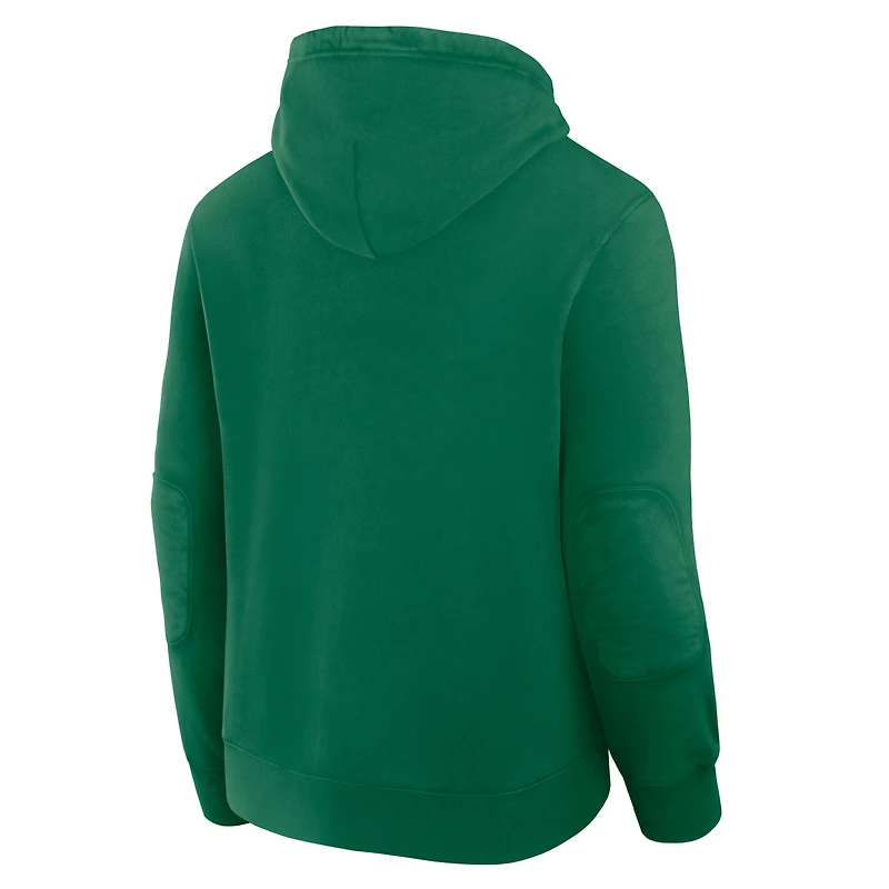 Sweat à capuche en polaire pour homme Fanatics Kelly Green Minnesota North Stars Decades Collection Tradition