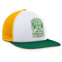 Casquette snapback en mousse blanche/verte pour homme de la collection Decades des Minnesota North Stars Fanatics