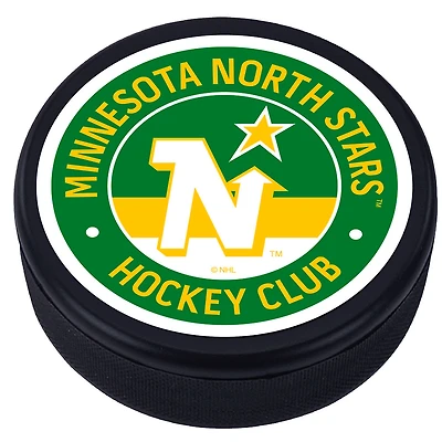 Minnesota North Stars - Rondelle de hockey texturée classique vintage