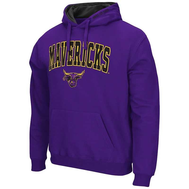 Sweat à capuche Colosseum Purple pour homme, avec logo et arche de l'Université d'État du Minnesota Mankato