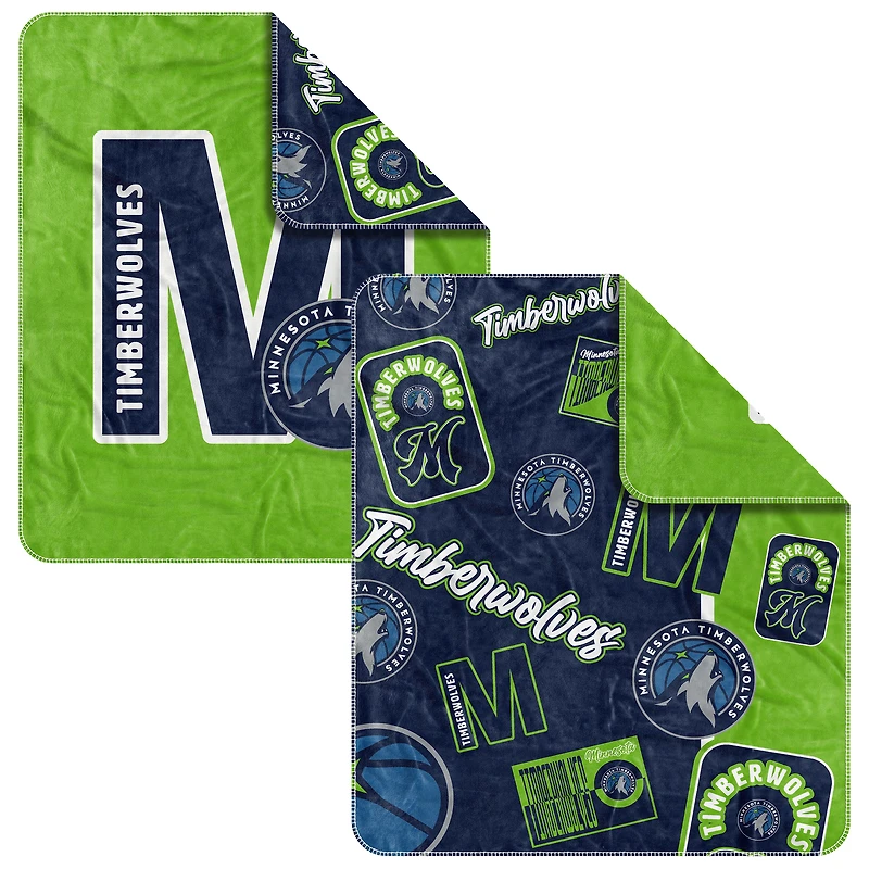 Couverture tissée Dream Weave 50" x 60" des Timberwolves du Minnesota
