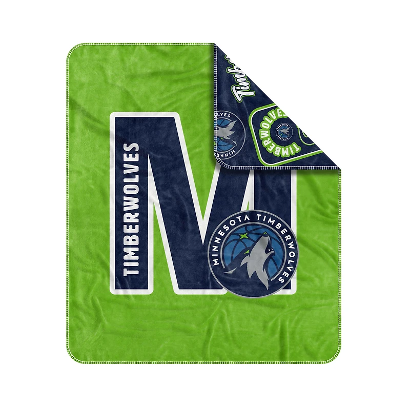 Couverture tissée Dream Weave 50" x 60" des Timberwolves du Minnesota