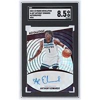 Carte Panini Revolution Asia Red #A-ANT SGC 8.5 authentifiée autographiée par Anthony Edwards des Minnesota Timberwolves 2022-23