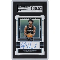 Anthony Edwards Minnesota Timberwolves Autographié 2023-24 Panini One & One Numéro Un Autographe #ONE-ANT #32/49 SGC Authentifié 8.5/10 Carte