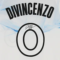 Maillot authentique Nike City Edition 2024-25 blanc dédicacé par Donte DiVincenzo des Minnesota Timberwolves