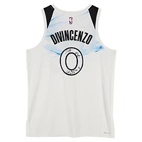 Donte DiVincenzo Minnesota Timberwolves Autographed White Nike 2024-25 City Edition Swingman Jersey with "Big Ragu" & "Can't Knock the Hustle" Inscriptions - Limited Edition of 10