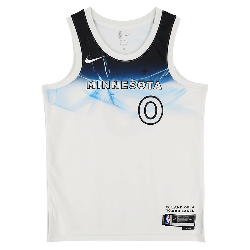 Donte DiVincenzo Minnesota Timberwolves Autographed White Nike 2024-25 City Edition Swingman Jersey
