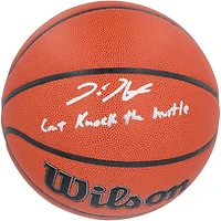 Donte DiVincenzo Minnesota Timberwolves Autographed Wilson Authentic Series Indoor/Outdoor Basketball with "Can't Knock the Hustle" Inscription