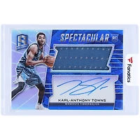 Karl-Anthony Towns Minnesota Timberwolves Autographed 2015-16 Panini Spectra Spectacular Swatch Signature Relic #SS-KAT #1/35 Rookie Card