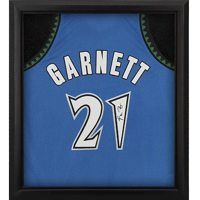 Kevin Garnett Blue Minnesota Timberwolves Autographed Framed Mitchell & Ness 2003-04 Authentic Jersey Shadowbox