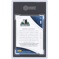 Kevin Garnett Minnesota Timberwolves 2014-15 Panini Immaculate Collection Logo de l'équipe Matériaux 2 Couleur Relic #15 #5/12 SGC Authentifié 9 Carte