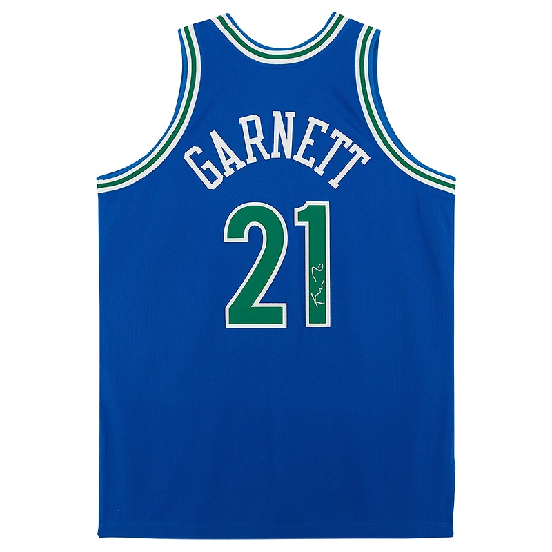 Kevin Garnett Minnesota Timberwolves Autographed Blue 1995-96 Mitchell and Ness Authentic Jersey