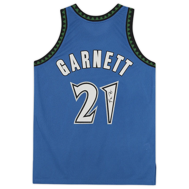 Kevin Garnett Minnesota Timberwolves Autographed Green Mitchell and Ness Authentic Jersey