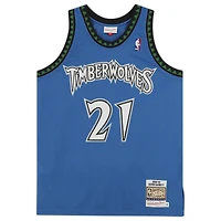Maillot authentique autographié par Kevin Garnett des Minnesota Timberwolves, Mitchell et Ness, vert
