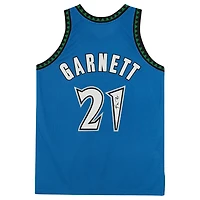 Maillot authentique autographié par Kevin Garnett des Minnesota Timberwolves, Mitchell et Ness, vert