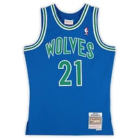 Kevin Garnett Minnesota Timberwolves Autographed Mitchell & Ness Blue 1995-96 Swingman Jersey