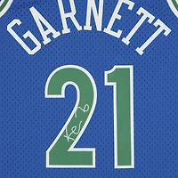 Kevin Garnett Minnesota Timberwolves Autographed Mitchell & Ness Blue 1995-96 Swingman Jersey