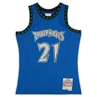 Kevin Garnett Minnesota Timberwolves Autographed Mitchell & Ness Blue 2003-04 NBA 75th Anniversary Diamond Swingman Jersey