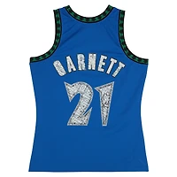 Kevin Garnett Minnesota Timberwolves Autographed Mitchell & Ness Blue 2003-04 NBA 75th Anniversary Diamond Swingman Jersey