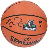 Ballon de basket-ball autographié par Kevin Garnett des Minnesota Timberwolves avec logo de l'équipe Spalding 1996-08 et inscription « HOF 20 »