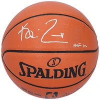 Ballon de basket-ball d'intérieur/extérieur Spalding autographié par Kevin Garnett des Minnesota Timberwolves avec l'inscription « HOF 20 »