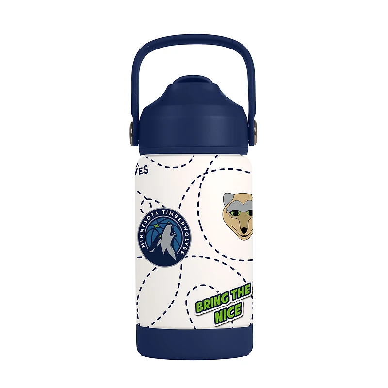 Bouteille de 35 cl avec logo des Timberwolves du Minnesota
