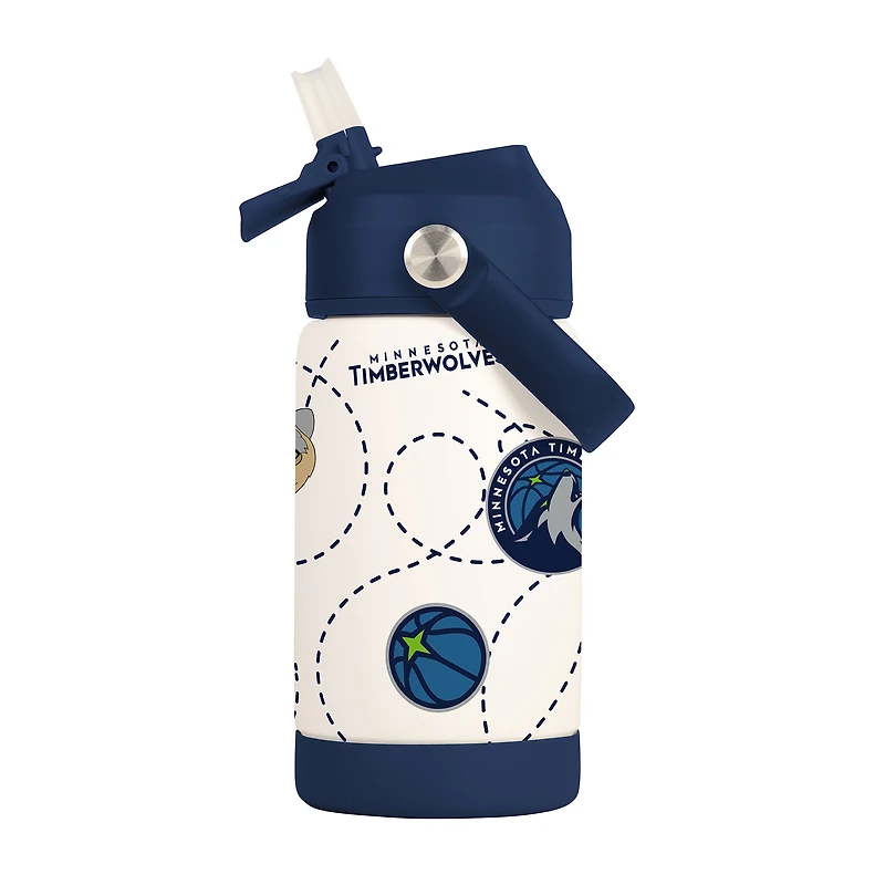 Bouteille de 35 cl avec logo des Timberwolves du Minnesota