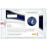 Luol Deng Minnesota Timberwolves Autographed 2024-25 Panini Immaculate Collection Tri-Color Game-Used Relic Purple #PPA-LUO #1/8 Card