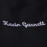 Veste en satin à boutons-pression complète Kevin Garnett noire des Minnesota Timberwolves NBA Legends pour homme de Mitchell & Ness