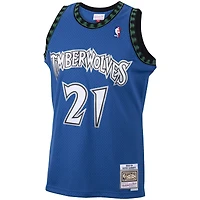 Maillot Swingman Hardwood Classics 2003/04 bleu pour homme Mitchell & Ness Kevin Garnett Minnesota Timberwolves Big Tall