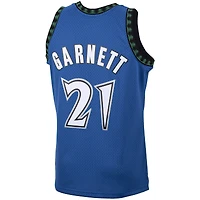 Men's Mitchell & Ness Kevin Garnett Blue Minnesota Timberwolves Big Tall 2003/04 Hardwood Classics Swingman Jersey