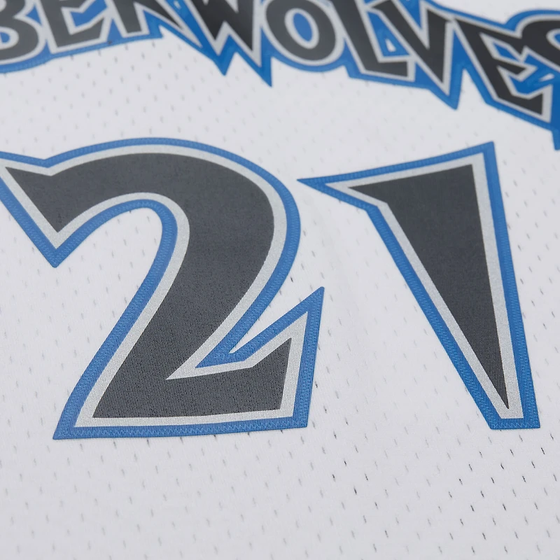Men's Mitchell & Ness Kevin Garnett White Minnesota Timberwolves Hardwood Classics Swingman Jersey