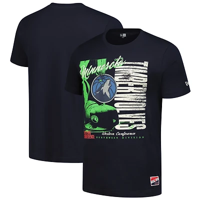 Men's New Era  Cream Minnesota Timberwolves Distressed Throwback Vintage Color Pack T-Shirt