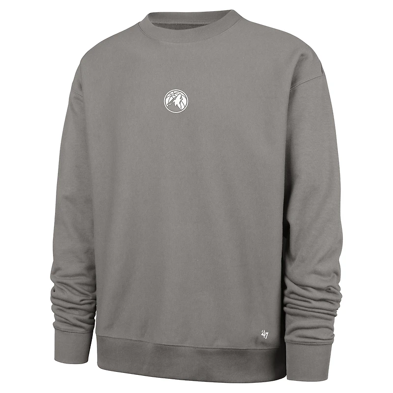 Sweat-shirt ras du cou gris Offside Foundation pour homme, modèle 47, des Minnesota Timberwolves