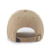 Men's '47  Khaki Minnesota Timberwolves Logo Clean Up Adjustable Hat