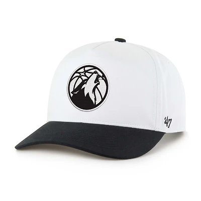 Casquette ajustable Hitch noire et blanche des Timberwolves du Minnesota 1947 pour homme