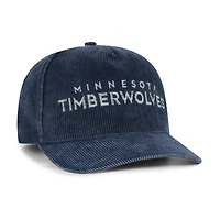 Men's '47  Navy Minnesota Timberwolves Reclaim Snow Wash Corduroy Adjustable Hitch Hat