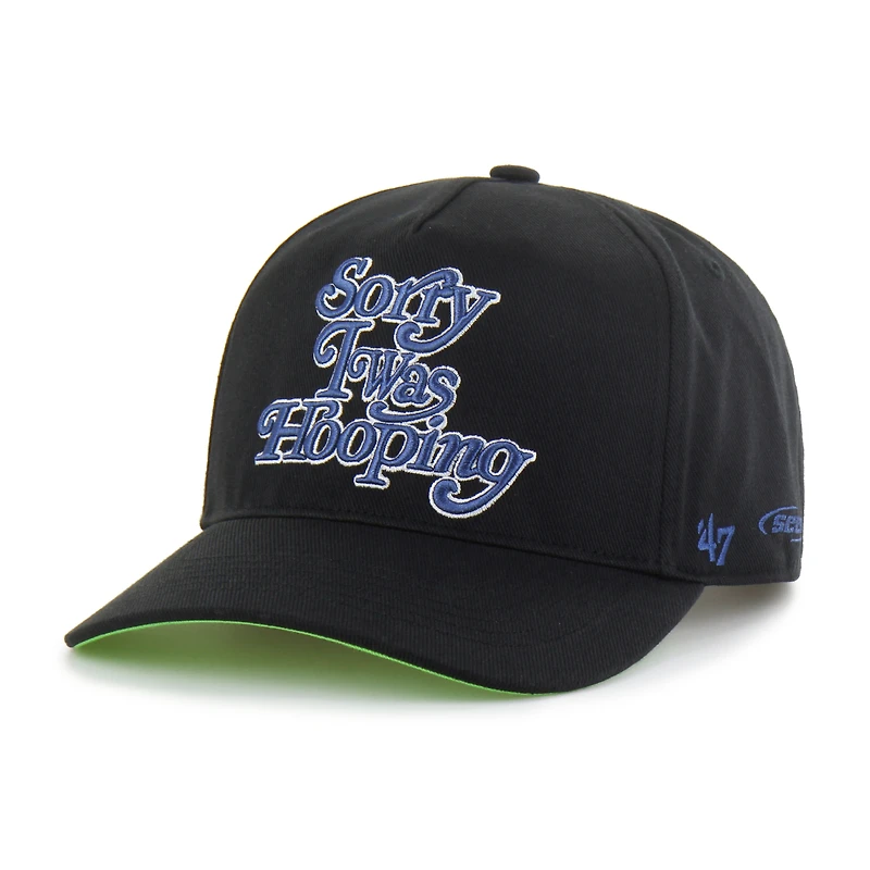 Men's Brand Seen by '47 Black Minnesota Timberwolves Sorry I Was Hooping Hitch Adjustable Hat