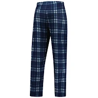 Men's Concepts Sport Navy Minnesota Timberwolves Regulate Long Sleeve T-Shirt & Plaid Pant Set