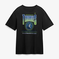 Men's Fanatics Black Minnesota Timberwolves Oversized Graphics Swish T-Shirt
